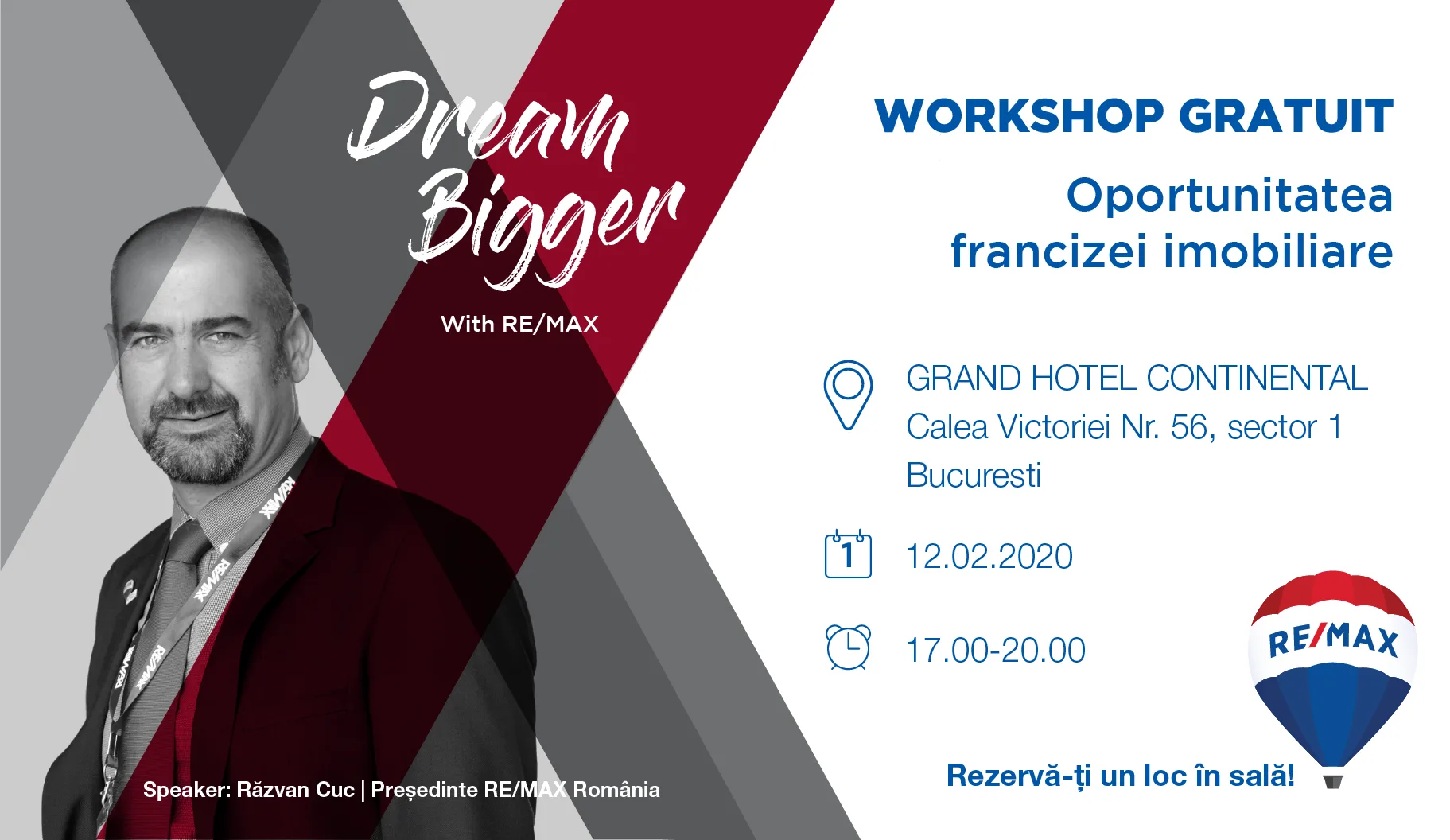 Oportunitatea francizei imobiliare, București -Workshop GRATUIT